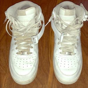 Nike high top air force ones.